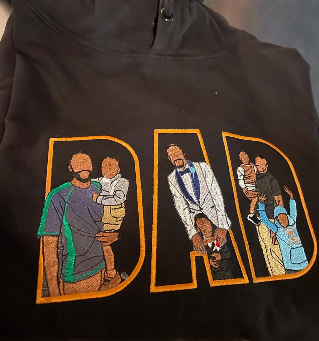 Personalisiertes Papa EST Sweatshirt mit Stickerei – Personalisierter Papa & Opa Hoodie mit Namen der Kinder auf dem Ärmel