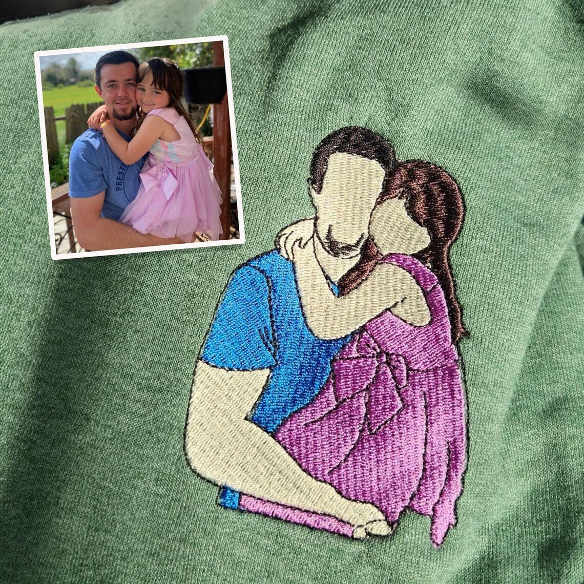 Daddy & Me – Custom Father & Kid Embroidered Sweatshirt & Hoodie & T-shirt
