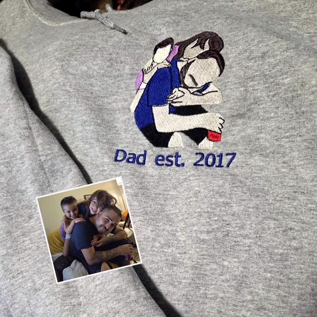 Daddy & Me – Custom Father & Kid Embroidered Sweatshirt & Hoodie & T-shirt