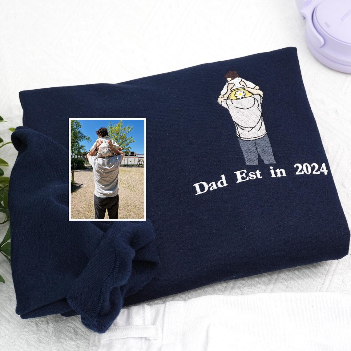 Daddy & Me – Custom Father & Kid Embroidered Sweatshirt & Hoodie & T-shirt