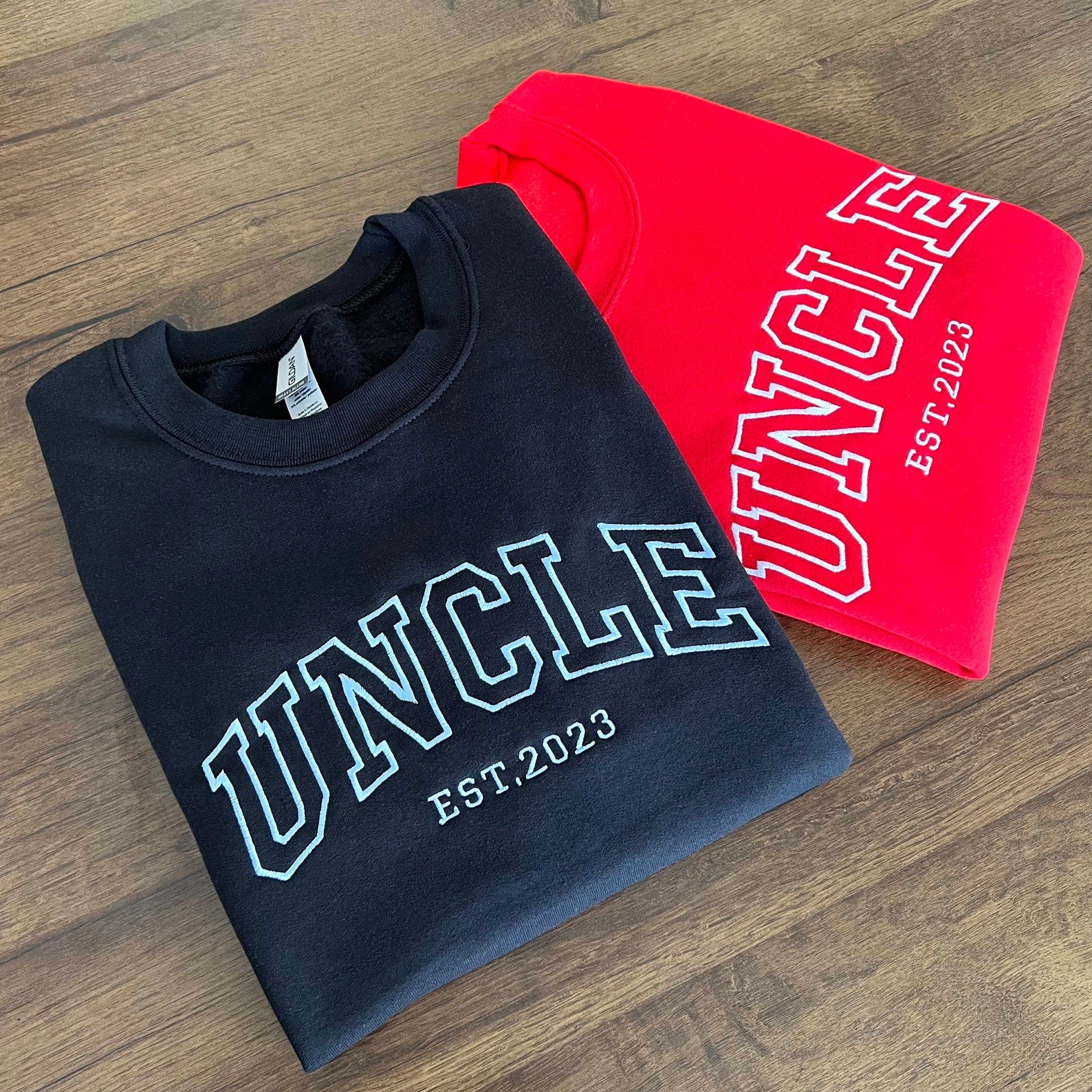 Custom Embroidered Sweatshirt – Grandpa, Dad, or New Dad Shirt with Names & Est Year, Perfect Father’s Day Gift