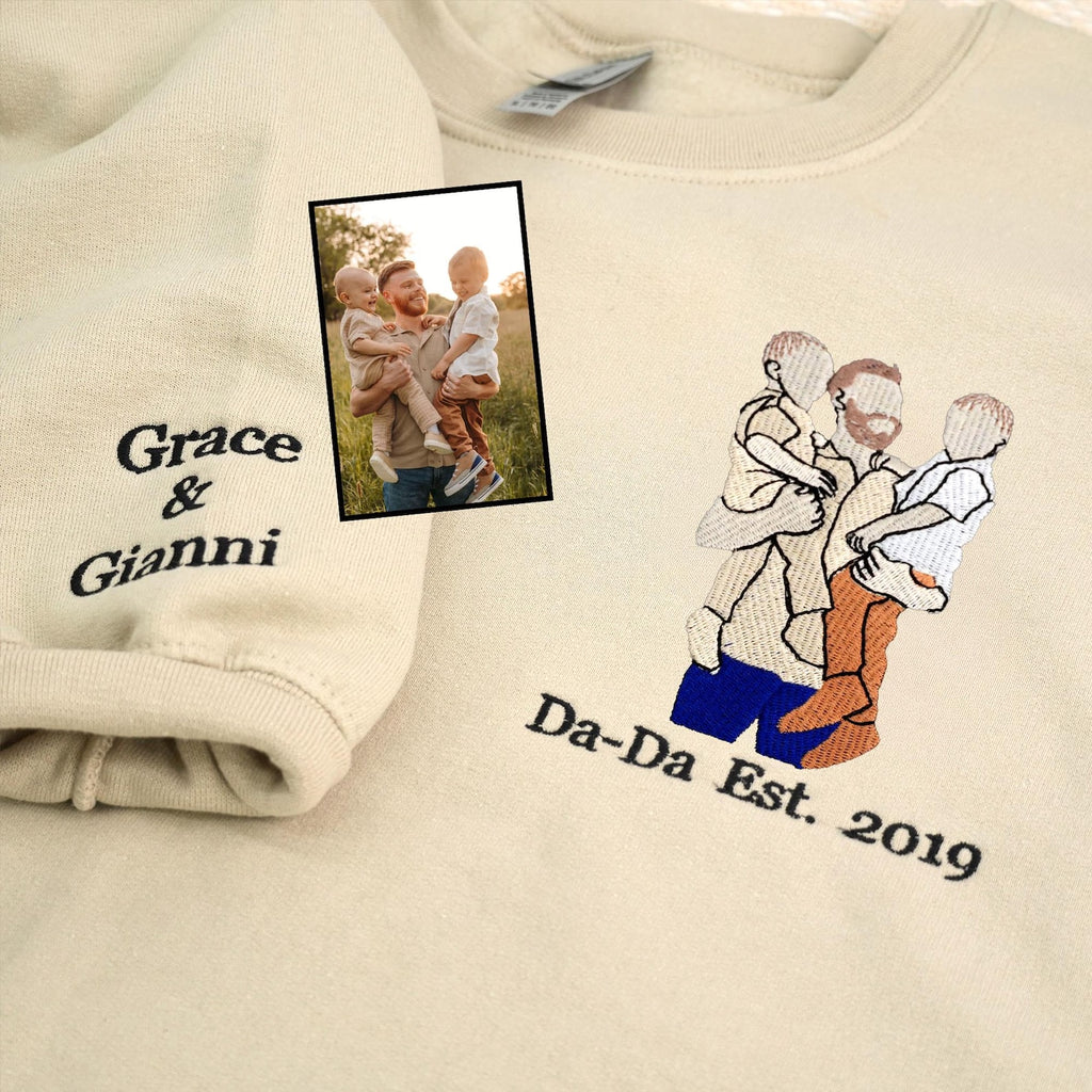 Daddy & Me – Custom Father & Kid Embroidered Sweatshirt & Hoodie & T-shirt