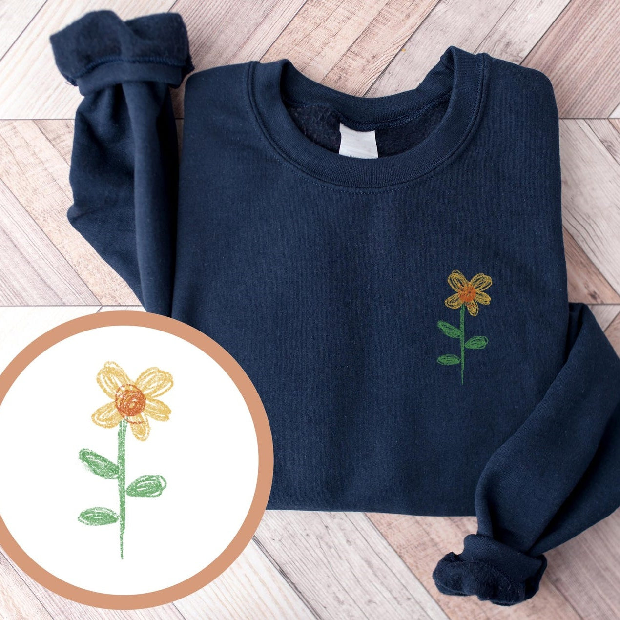 Personalized Children’s Drawing Embroidered T-Shirt, Sweatshirt & Hoodie – Custom Kids’ Art Design