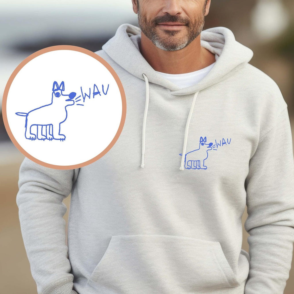 Personalized Children’s Drawing Embroidered T-Shirt, Sweatshirt & Hoodie – Custom Kids’ Art Design