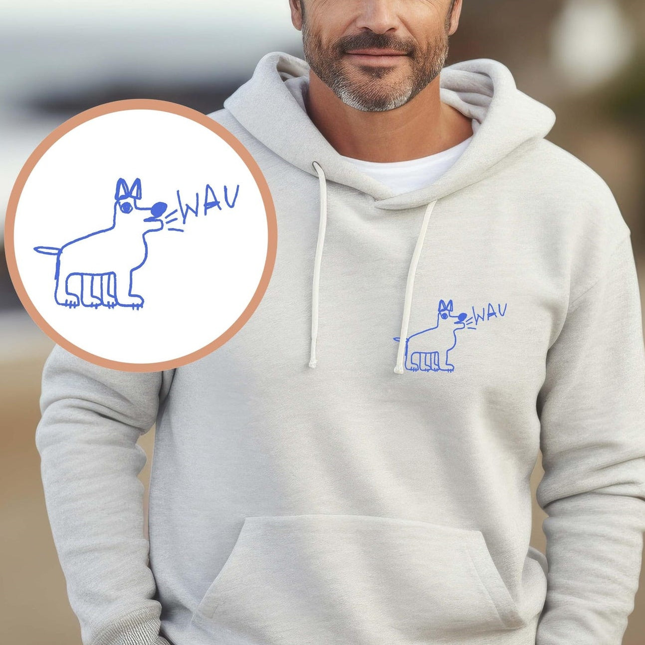 Personalized Children’s Drawing Embroidered T-Shirt, Sweatshirt & Hoodie – Custom Kids’ Art Design