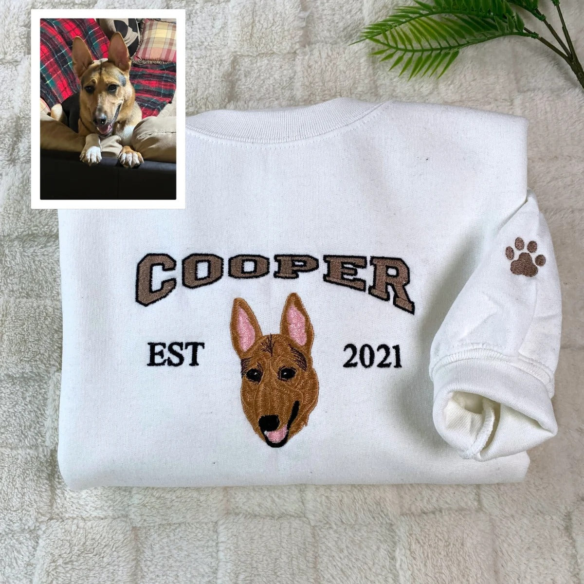 Sudaderas con retratos de mascotas personalizadas – Sudaderas bordadas con cara de perro, regalo perfecto en memoria de mascotas para mamás y papás de perros