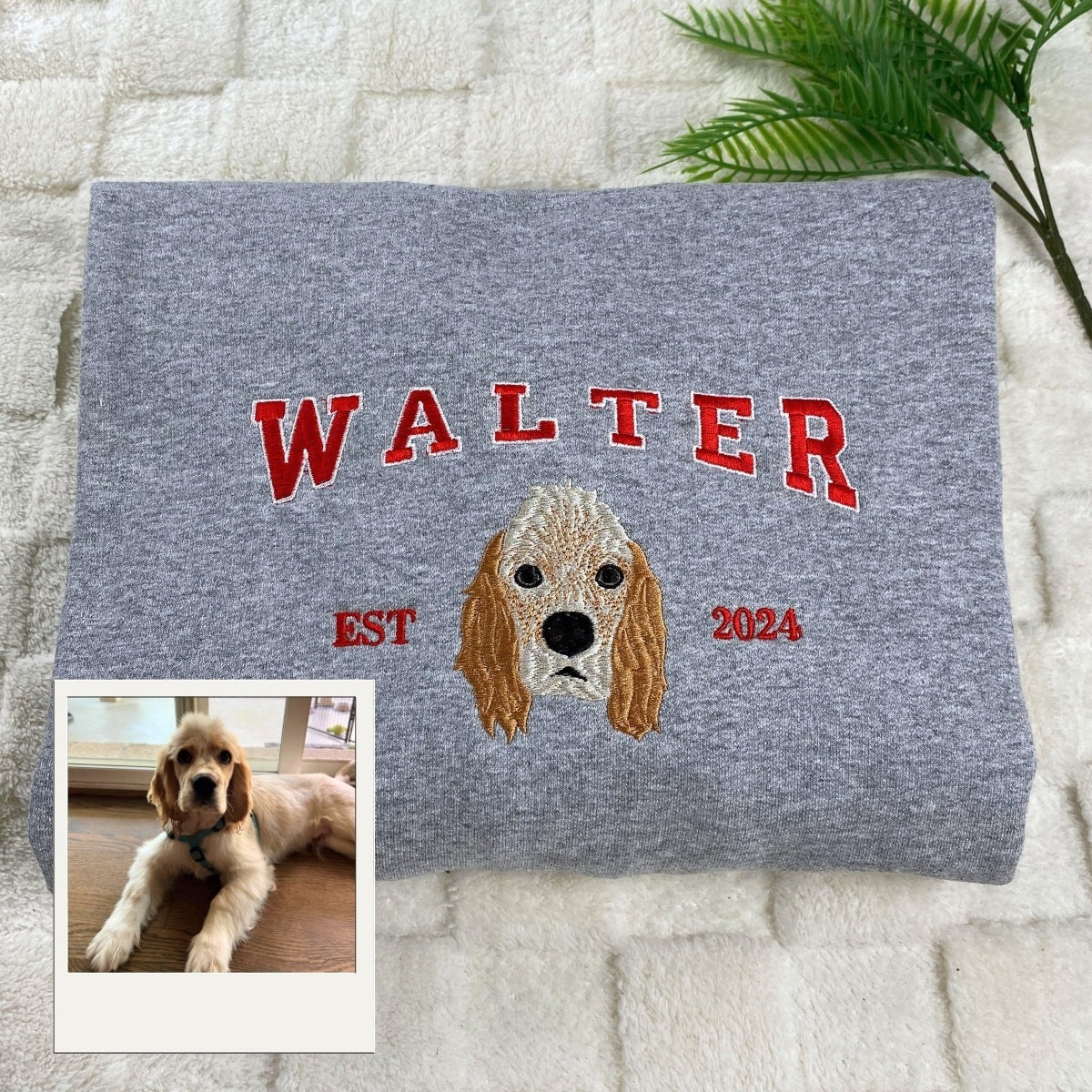 Sudaderas con retratos de mascotas personalizadas – Sudaderas bordadas con cara de perro, regalo perfecto en memoria de mascotas para mamás y papás de perros