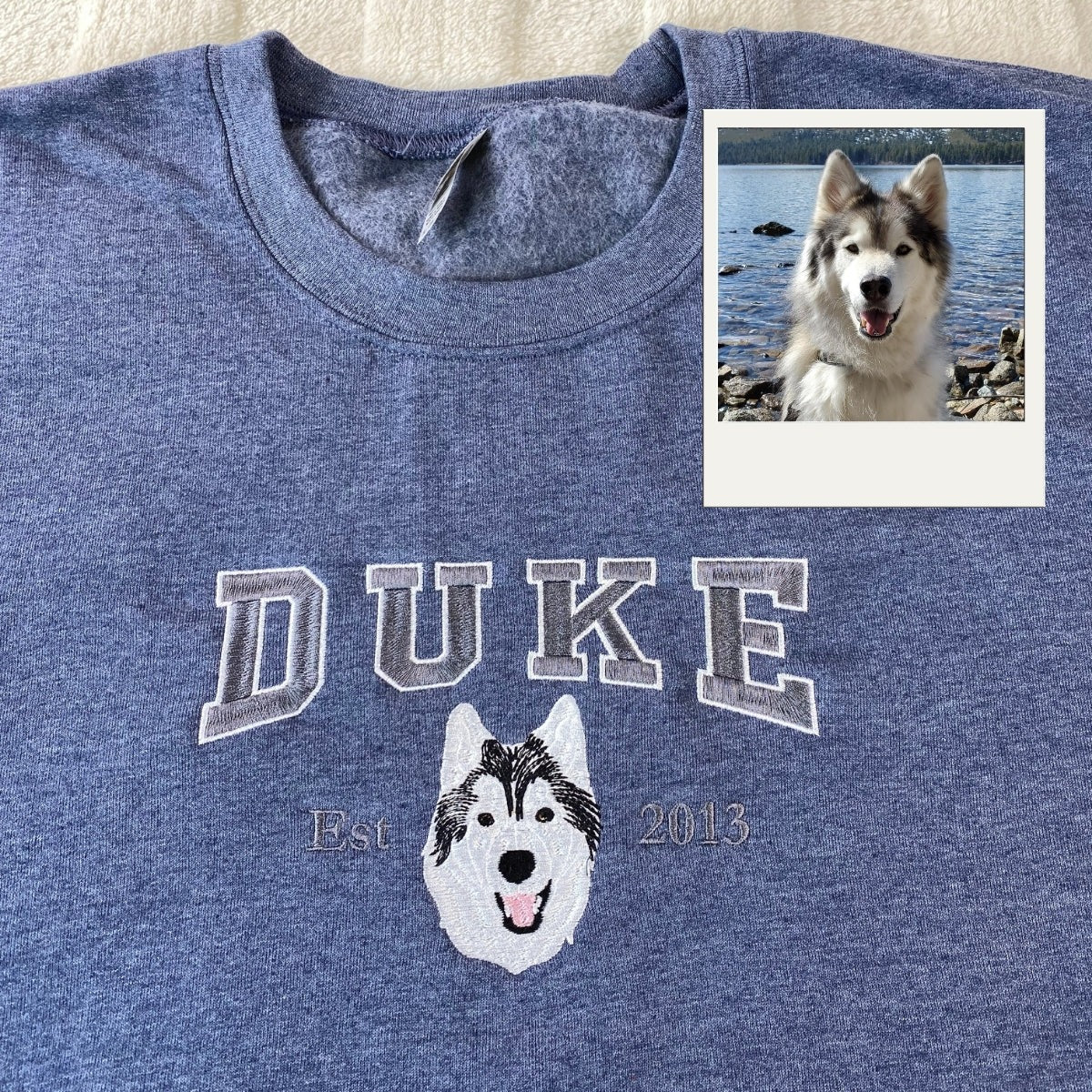 Sudaderas con retratos de mascotas personalizadas – Sudaderas bordadas con cara de perro, regalo perfecto en memoria de mascotas para mamás y papás de perros