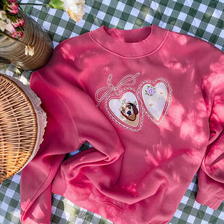 Sweat-shirt personnalisé de baseball avec nœud latéral découpé – Nom et numéro personnalisés, motif nœud coquette mignon