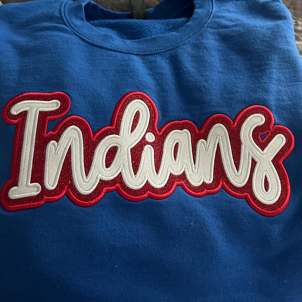 🏆 Built for Glory, Made for Us - Custom Glitter Embroidered Mascot Sweatshirt / Hoodie / T-Shirt