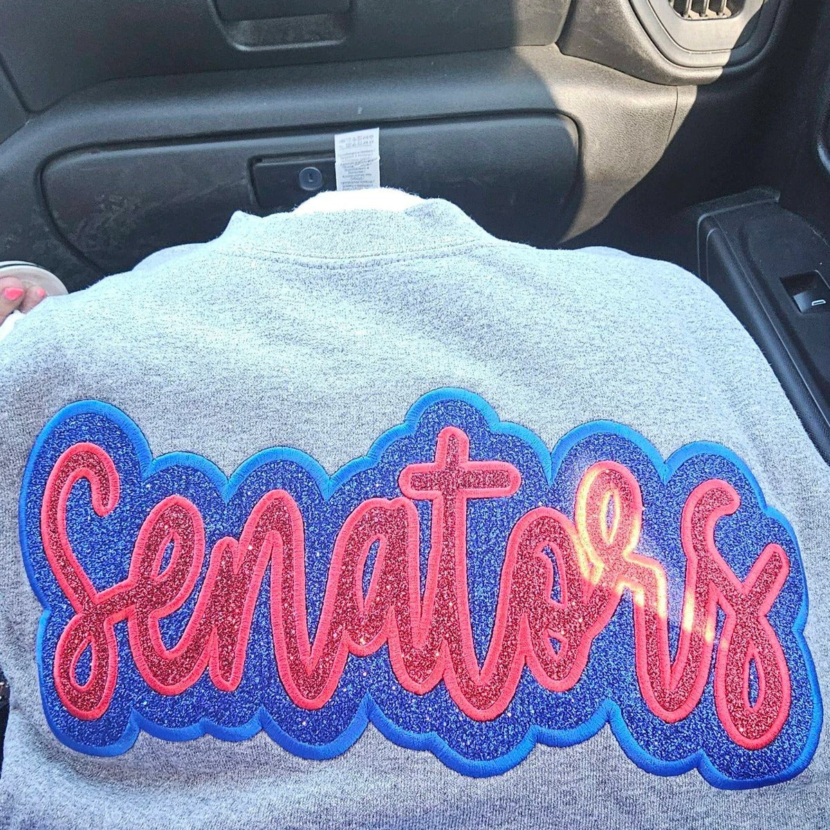 🏆 Built for Glory, Made for Us - Custom Glitter Embroidered Mascot Sweatshirt / Hoodie / T-Shirt